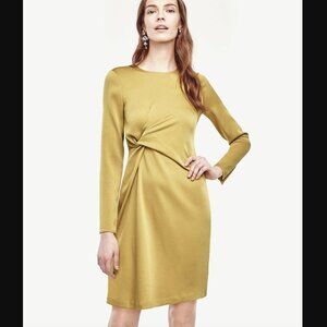 Ann Taylor Triacetate Twist Shift Dress Sz. 8